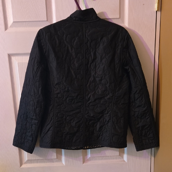 Hilary Radley Black Quilted Bomber Jacket - Picture 2 of 4